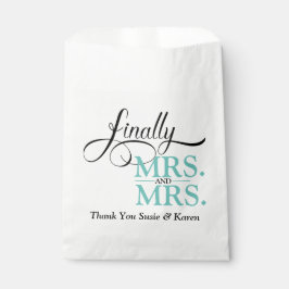 Bolsa De Papel Finalmente, la Sra. y la Sra. Wedding