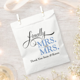 Bolsa De Papel Finalmente Recepción de Boda de Señora y Señora