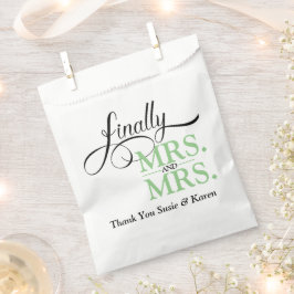 Bolsa De Papel Finalmente Recepción de Boda de Señora y Señora