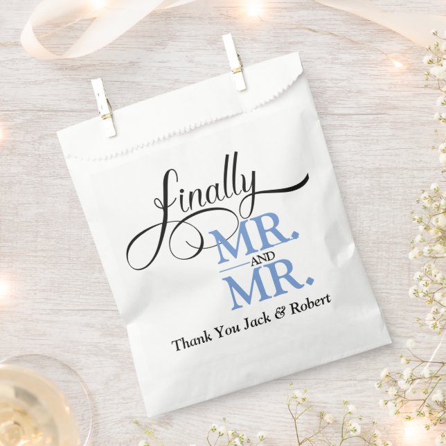 Bolsa De Papel Finalmente recepción de boda de Sr y Sr  (Cortado)