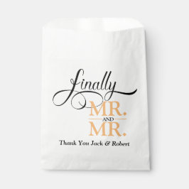 Bolsa De Papel Finalmente Sr. y Sr. Wedding Reception