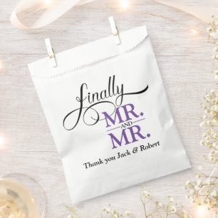 Bolsa De Papel Finalmente Sr. y Sr. Wedding Reception