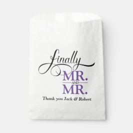 Bolsa De Papel Finalmente Sr. y Sr. Wedding Reception