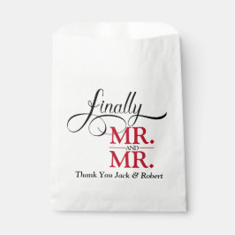 Bolsa De Papel Finalmente Sr. y Sr. Wedding Reception