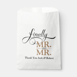 Bolsa De Papel Finalmente Sr. y Sr. Wedding Reception