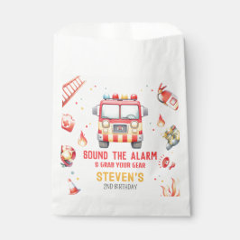 Bolsa De Papel Fire Truck Sound the Alarm Baby Shower