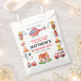 Bolsa De Papel Firetrucks Boy 1st Birthday | Cute Little party