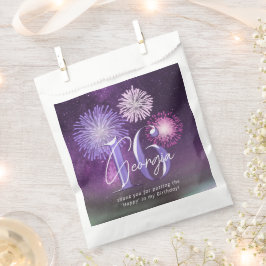Bolsa De Papel Fireworks Sweet 16 Purple ID984