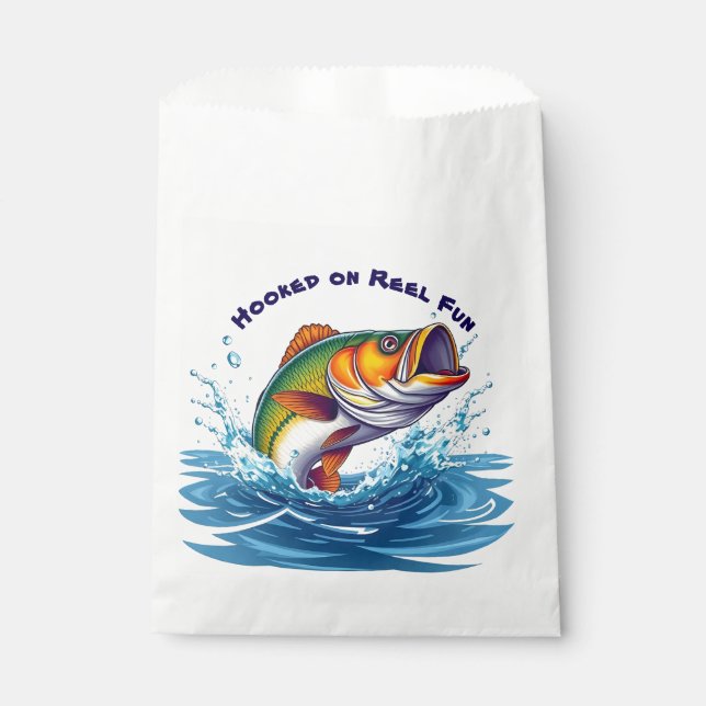 Bolsa De Papel Fish-Hooked on Reel Fun (Anverso)
