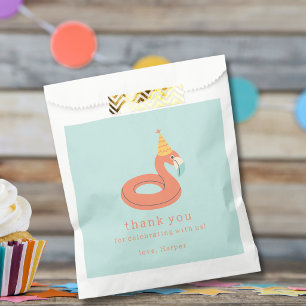 Bolsa De Papel flamenco flotador de verano fiesta de cumpleaños d