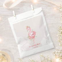 Flamingo rosa Es un Baby Shower Chica