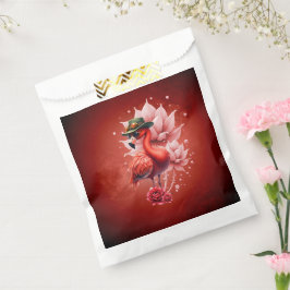 Bolsa De Papel Flamingo Steampunk - Arte digital fantástico