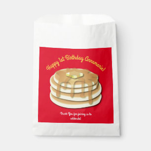 Bolsa De Papel Flapjack del partido de cumpleaños del panqueque