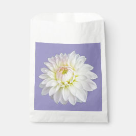 Bolsa De Papel Flor blanca y rosa