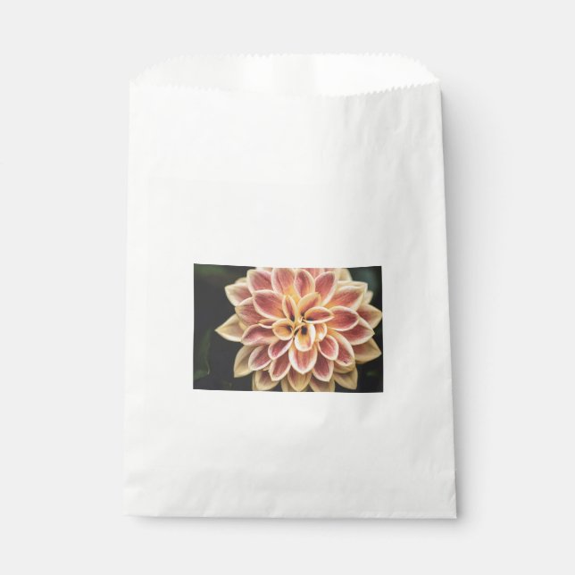 Bolsa De Papel Flor Dahlia de verano (arte floral) (Anverso)
