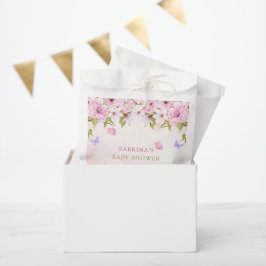 Bolsa De Papel Flor de cerezo acuarela es un Baby Shower Chica