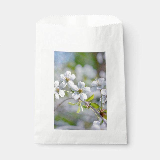 Bolsa De Papel Flor de cerezo blanca (Anverso)