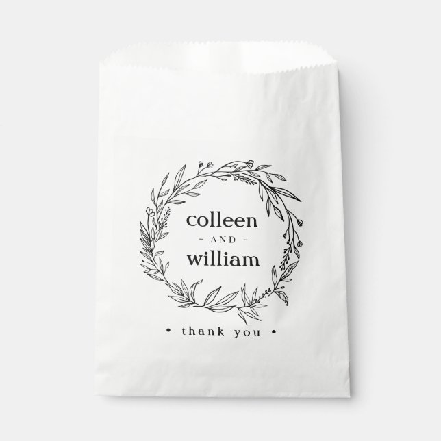 Bolsa De Papel Flor de flores silvestres rusas (Anverso)