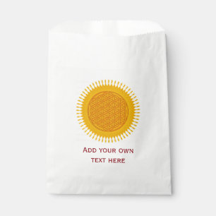 Bolsa De Papel Flor de la vida / Blume des Lebens - amarillo SUNN