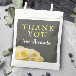 Bolsa De Papel Flor de rosa amarilla Floral 80 cumpleaños