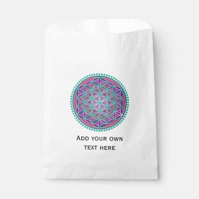Bolsa De Papel Flor de vida / Blume des Lebens - Botón VI (Anverso)