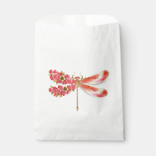 Bolsa De Papel Flor libélula con sakura de joyas