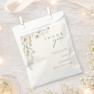 Bolsa De Papel Flor silvestre caprichosa Marfil Meadow