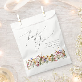 Bolsa De Papel Flor silvestre colorida | Meadow Gracias