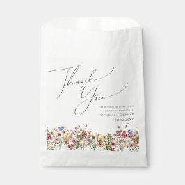 Bolsa De Papel Flor silvestre colorida | Meadow Gracias