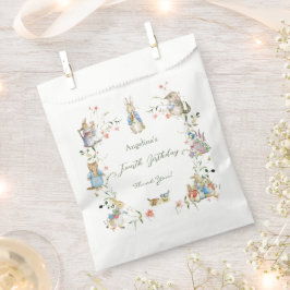 Bolsa De Papel Flor silvestre Peter the Rabbit Birthday