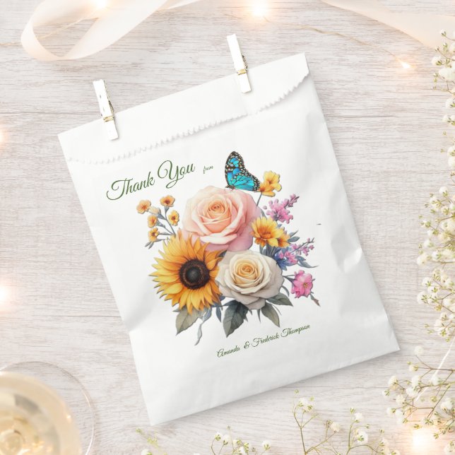 Bolsa De Papel Floraciones de primavera y verano florecientes (Cortado)