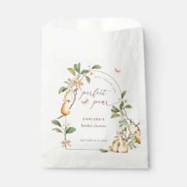 Bolsa De Papel Floral acuática Perfecta Pear Bridal Ducha