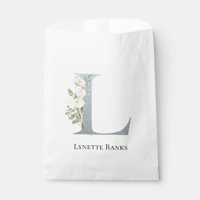 Bolsa De Papel Floral blanca más dulce (Anverso)