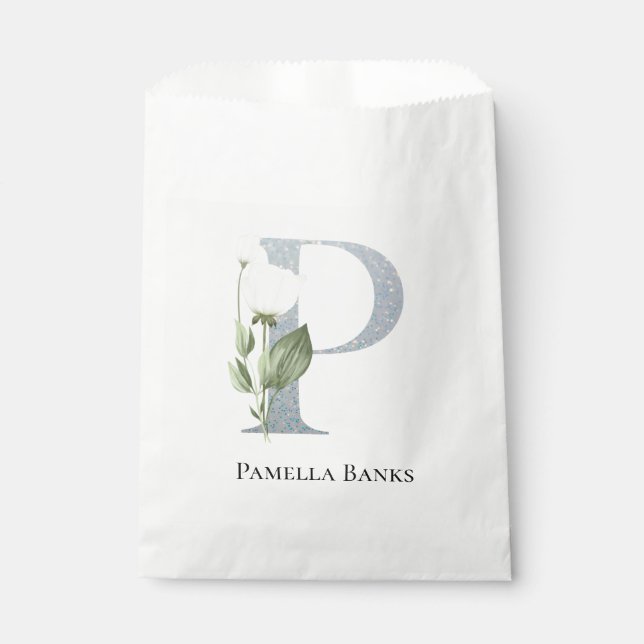 Bolsa De Papel Floral blanca más dulce (Anverso)