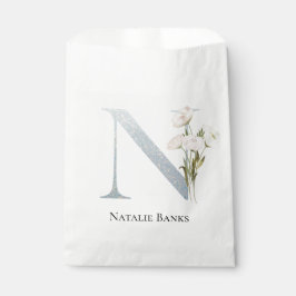 Bolsa De Papel Floral blanca más dulce