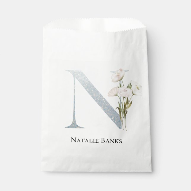 Bolsa De Papel Floral blanca más dulce (Anverso)