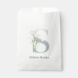 Bolsa De Papel Floral blanca más dulce