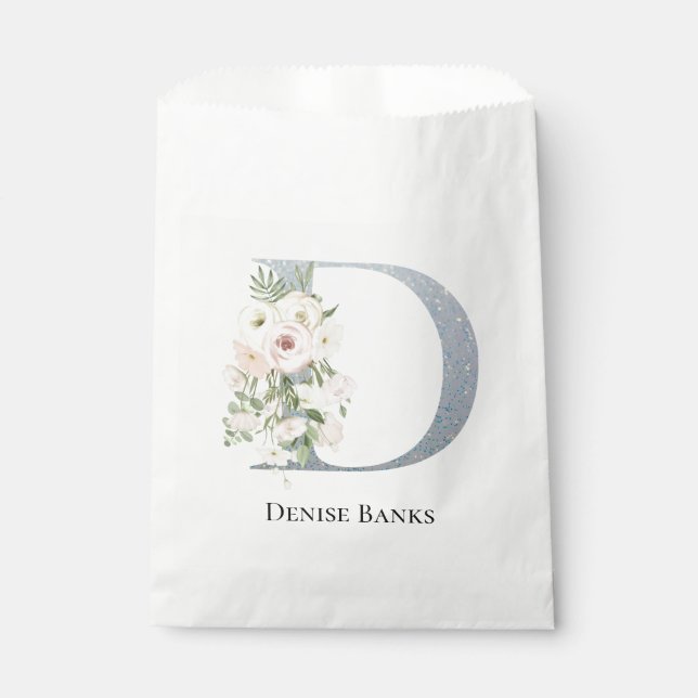 Bolsa De Papel Floral blanca más dulce (Anverso)