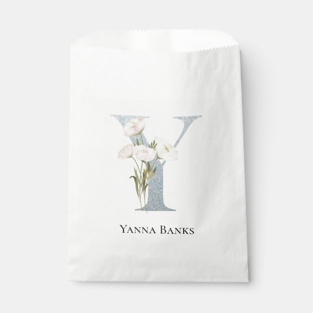Bolsa De Papel Floral blanca más dulce (Anverso)