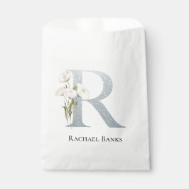 Bolsa De Papel Floral blanca más dulce
