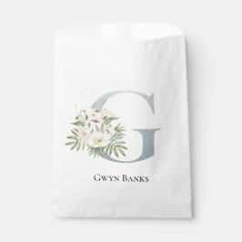 Bolsa De Papel Floral blanca más dulce