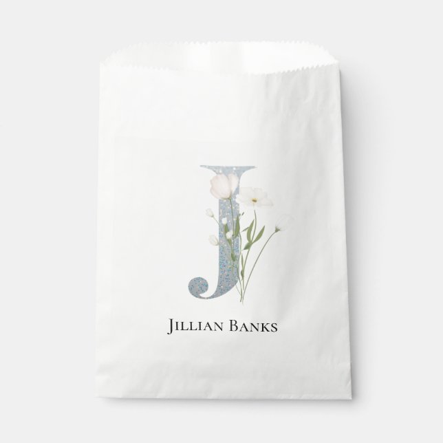 Bolsa De Papel Floral blanca más dulce (Anverso)