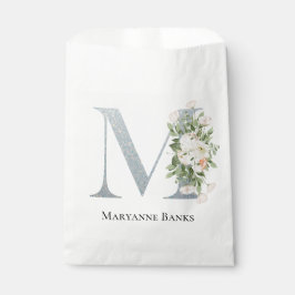 Bolsa De Papel Floral blanca más dulce