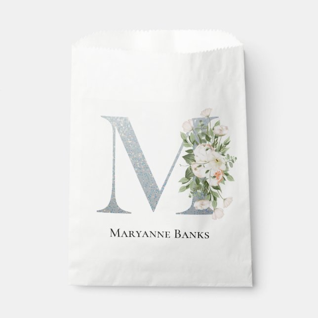 Bolsa De Papel Floral blanca más dulce (Anverso)