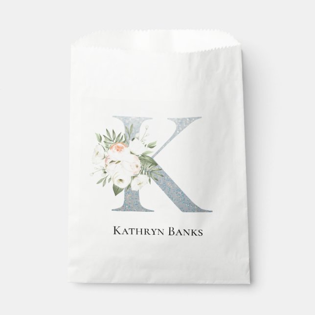 Bolsa De Papel Floral blanca más dulce (Anverso)