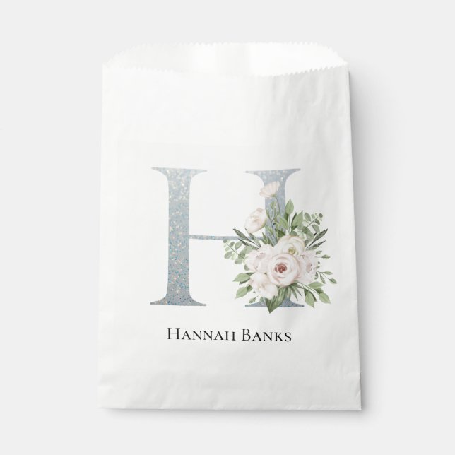 Bolsa De Papel Floral blanca más dulce (Anverso)