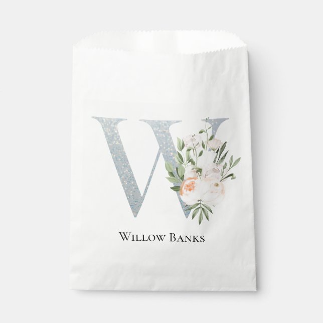 Bolsa De Papel Floral blanca más dulce (Anverso)