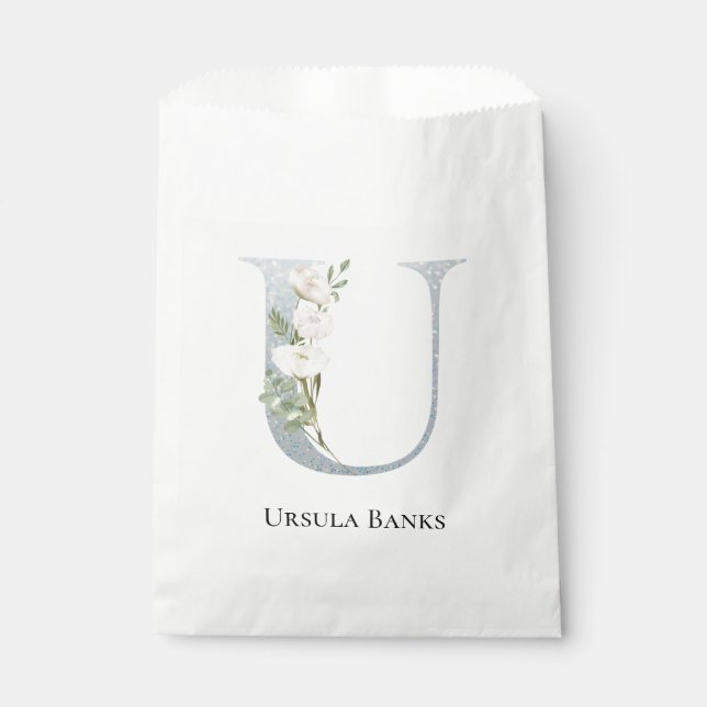 Bolsa De Papel Floral blanca más dulce (Anverso)