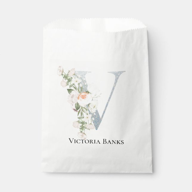 Bolsa De Papel Floral blanca más dulce (Anverso)