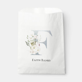 Bolsa De Papel Floral blanca más dulce